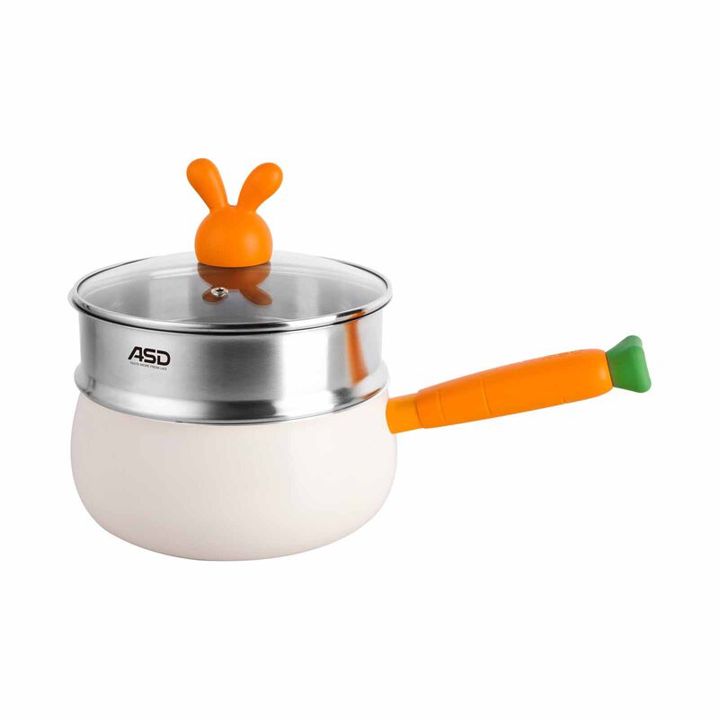 ASD Bunny Collection 18cm Saucepan With Stainless Steel Steamer HP-BUN318SA-SS-image 1
