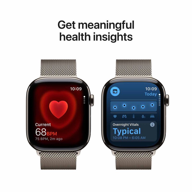 APPLE Watch Series 11 Gps + Cellular 46mm Natural Titanium Case With Natural Milanese Loop - S/m MFCY4X/A-image 8