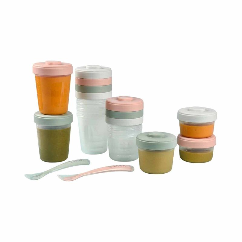 BEABA Meal & Food Storage Expert Pack - Eucalyptus (online) CLIP PORTIONS-image 2