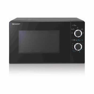 SHARP 20l Solo Microwave Mechanical - Black R-20SA-B