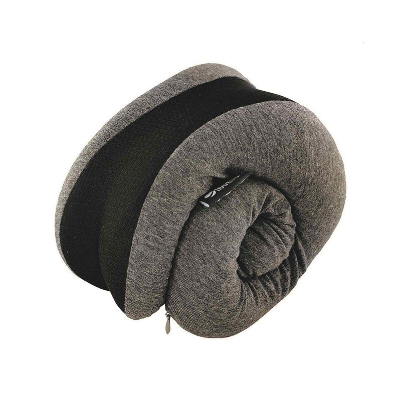TRAVEL JOY Rollable Travel Pillow Memory Foam - Velvet Navy TJRTP-NV-image 3