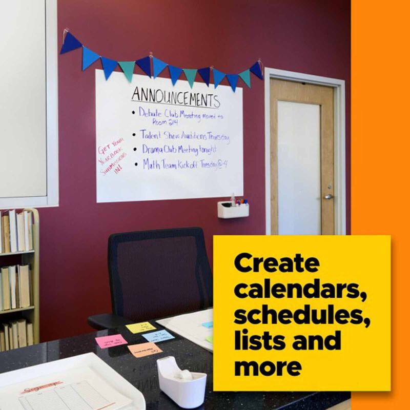 3M SCOTCH Post-it Dry Erase Surface (3 X 2 Ft) 91.44 X 60.96cm 70005292217-image 5