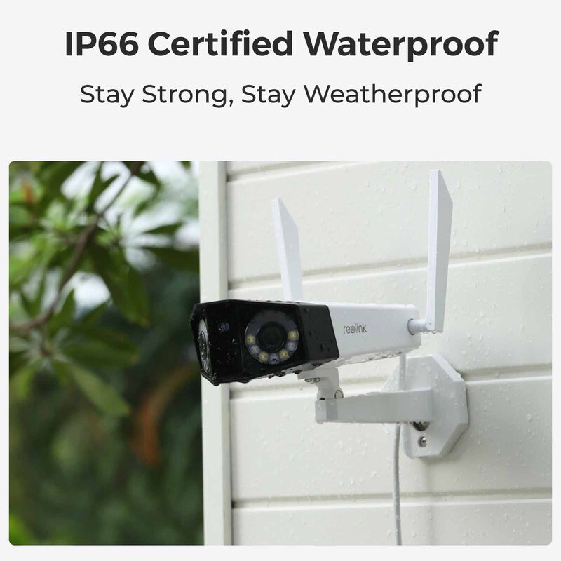 REOLINK Reolink Duo 2 Wifi Security Camera With Ultra-wide Angle, 2.4/5 Ghz Plug-in Wifi Outdoor Camera WCDUOB4K02-image 10