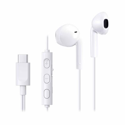 JVC Wired Usb Type-c Earphones With Mic- White HA-FR17UC-W