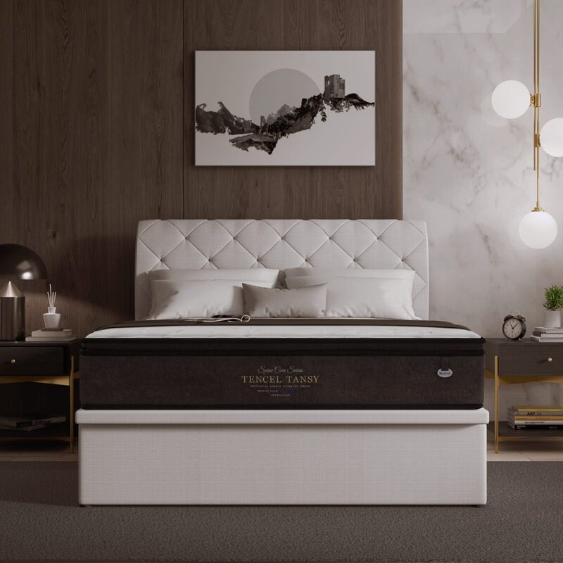 MAXCOIL Super Single Size Mattress SPINECARE TENCEL TANSY-image 2