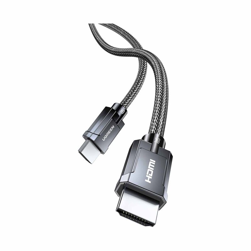 UGREEN 8k 60hz Hdmi 2.1 48gbps M/m Round Braided 2m Cable, Gray 70321-image 2