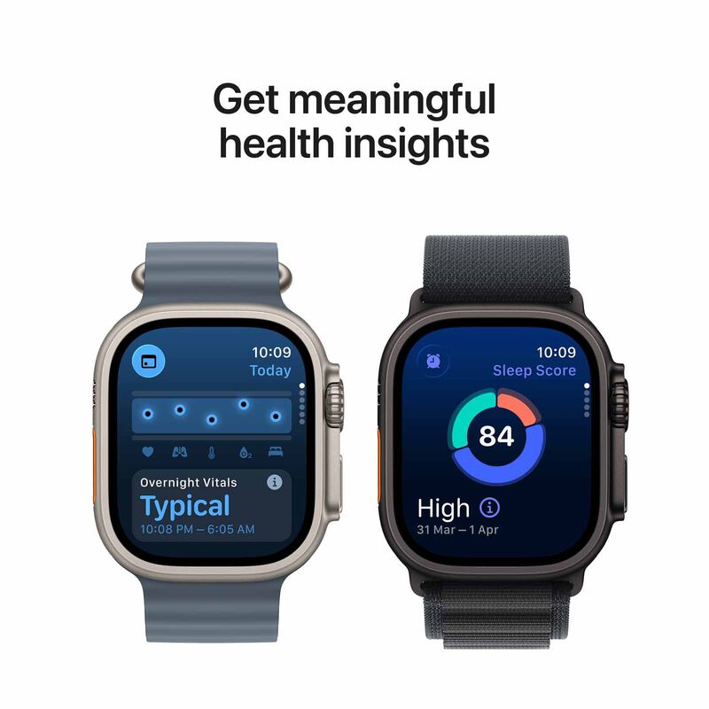 APPLE Watch Ultra 3 Gps + Cellular 49mm Natural Titanium Case With Natural Titanium Milanese Loop - Medium MEWY4X/A-image 8