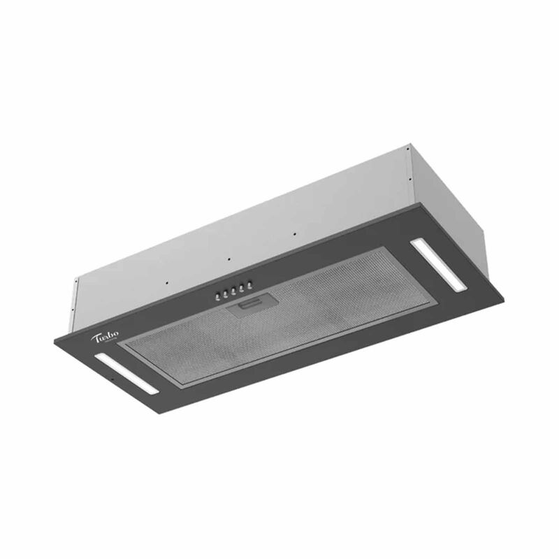 TURBO 73cm Canopy Hood Matt Black Colour Buttons Control (excl. Install) TCP006-BK-image 2