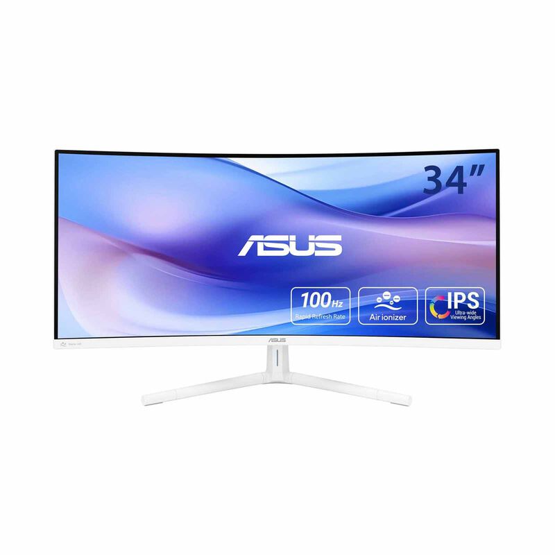 ASUS 34in Eyecare Uwqhd 100hz Gaming Monitor White VU34WCIP-W-image 10