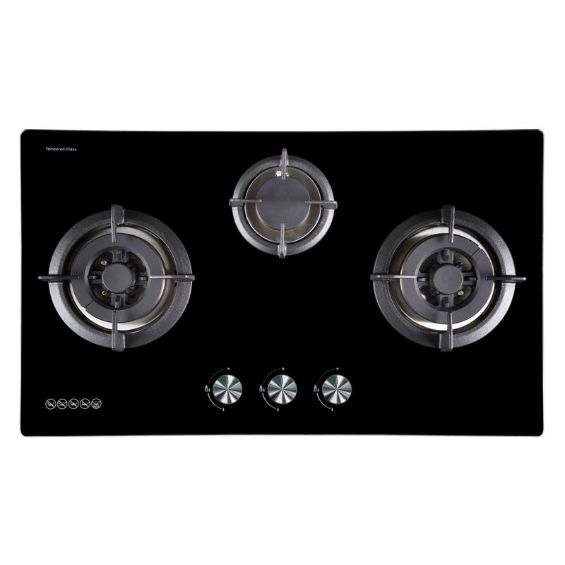 ARISTON 3 Gas Burner Glass Hob (76cm) (exclude Installation) TH 731 D2/A B/LPG-image 1
