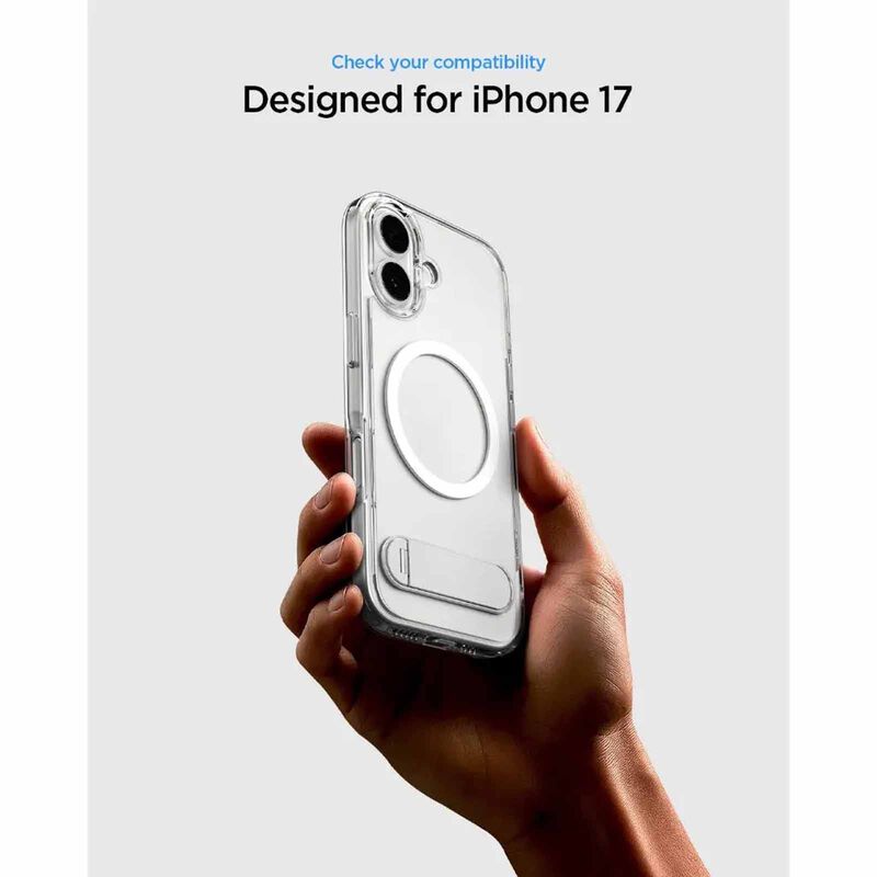 SPIGEN Iphone 17 Ultra Hybrid S Magfit Clear White ACS09981-image 4