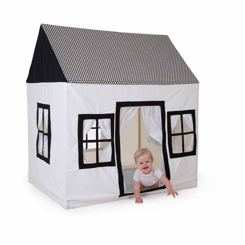 CHILDHOME Black White - 125x95x145cm (online) LARGE PLAYHOUSE-image 2