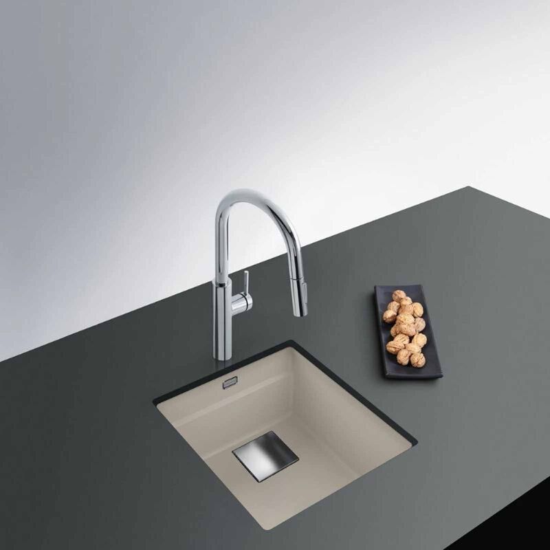 FRANKE Kubus Single Bowl Fragranite Kitchen Sink - Stone Grey KNG-110-37SG-image 2