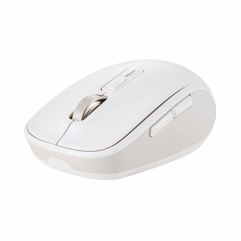 ELECOM Dual Mode Wireless Blueled Silent Mouse 8 Buttons White M-MY50MBSWH-G-image 2