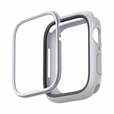 UNIQ Moduo Apple Watch Case With Interchangeable Pc Bezel 45/44mm - Chalk (chalk/stone Grey) UNIQ-45MM-MDCHSGRY