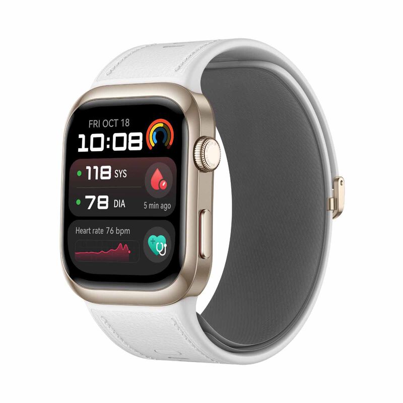 HUAWEI Watch D2 Gold Aluminum Alloy Case, White Strap HW-LUCA-B10L-GOLD-image 4