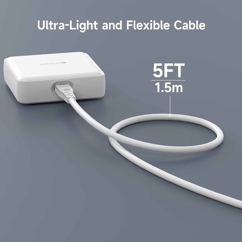 MAZER Ganprestige Uk Pd170w 8ports (7c1a) Desktop Charger With 1.5m Power Cable-white M-D170W-V5-WH-image 7