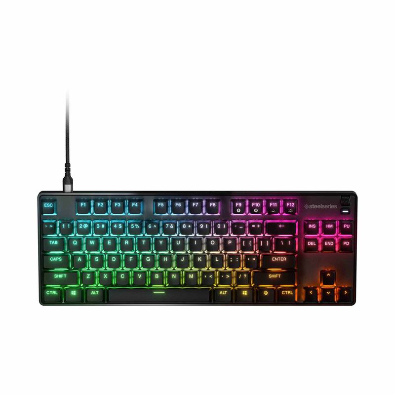 STEELSERIE Us Gaming Wired Keyboard, Custom-built Optipoint Optical Switches For Faster Actuation And Zero Debo APEX 9 TKL-image 2