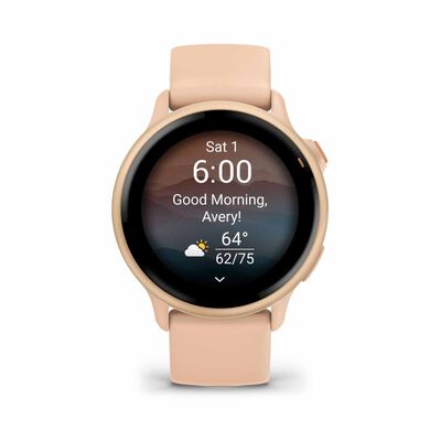 GARMIN Vivoactive 6 Gps Smartwatch Metallic Pink Dawn With Pink Dawn Band GM-010-02985-43