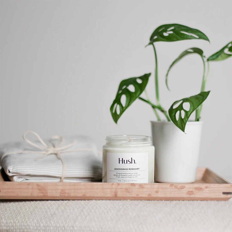 HUSH CANDL Candle - 8oz LEMONGRASS ROSEMARY-image 2