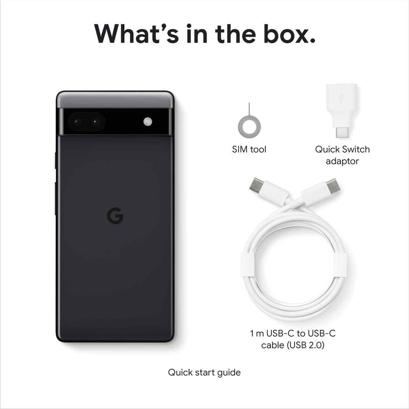 GOOGLE Mobile Pixel 6a 128gb Charcoal GA02998-US-image 6