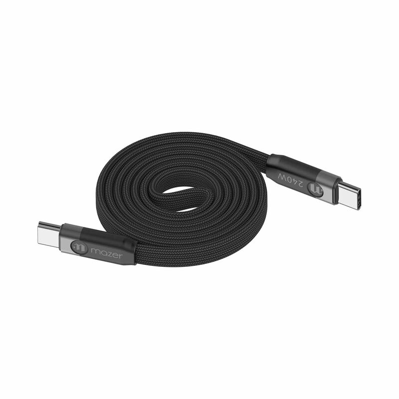 MAZER Infinitelink Cobra3 Flat Magnetic 1m/240w Roll Cable-black Grey M-COBRA30-BG-image 5