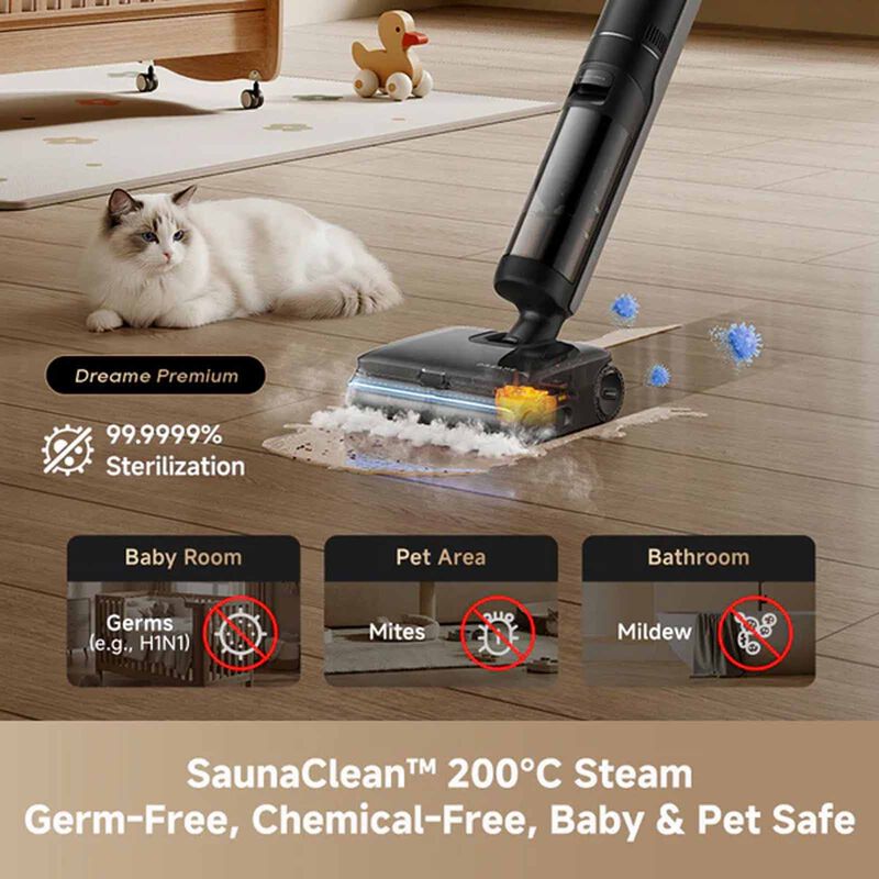 DREAME H16 Steam Wet & Dry Cordless Vacuum Cleaner DM-H16STM-GL-image 10