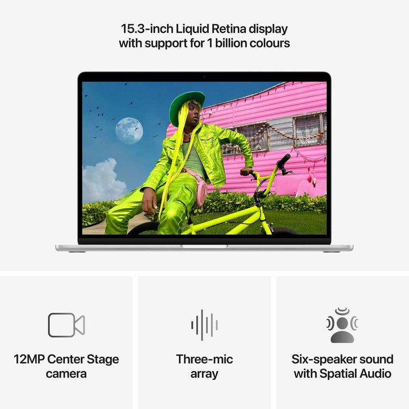 APPLE 15-inch Macbook Air: M5 Chip With 10-core Cpu And 10-core Gpu, 24gb, 1tb Ssd - Silver MDVC4ZP/A-image 6