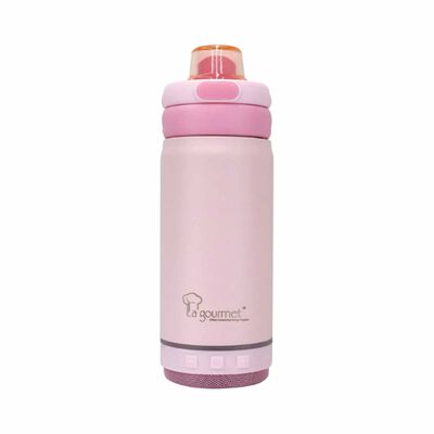 LA GOURMET 350ml Thermal Bottle With Bluetooth Speaker - Pink LGHE434746