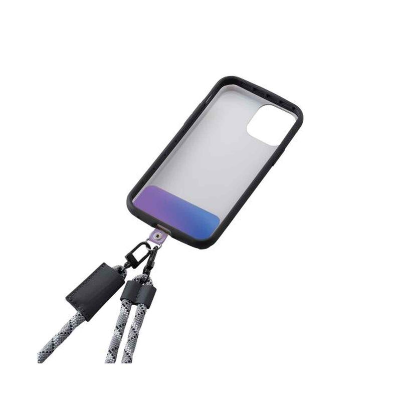 ELECOM Smartphone Strap Holder Sheet 1 Hole 2 Pcs Aurora P-STHD1ACR-image 2