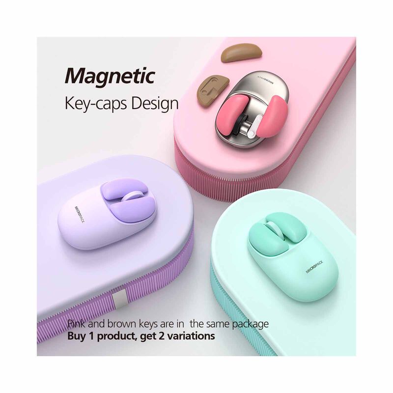 MICROPACK Lifestyle 2.4g + Bluetooth Wireless Mouse - Purple ML-202W-PL-image 9