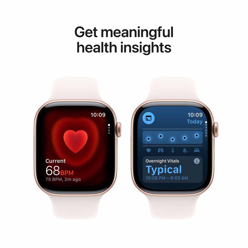 APPLE Watch Series 11 Gps 46mm Rose Gold Aluminium Case With Light Blush Sport Band - M/l MEV74X/A-image 2
