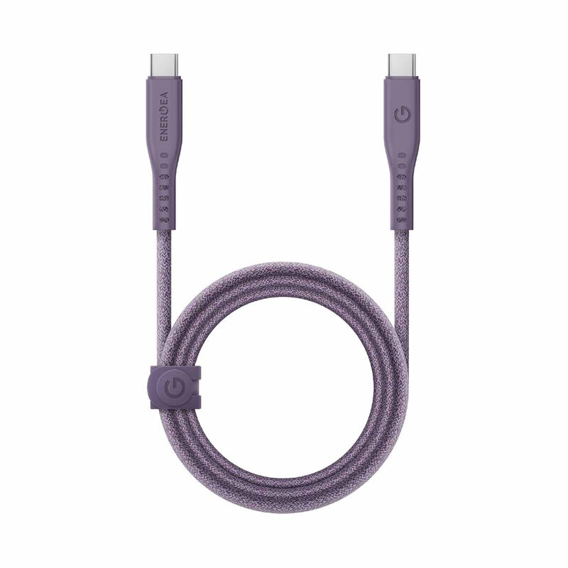 ENERGEA Flow C-c Cable 480mbps, 240w With Mct 1.5m -purple CBL-FLCC-PUR150M-image 1