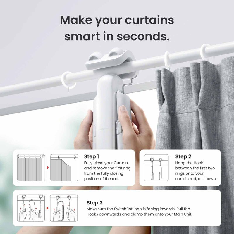 SWITCHBOT Rod3 2025 Curtain + Remote Bundle SBT-ROD3 2025_RM-image 4
