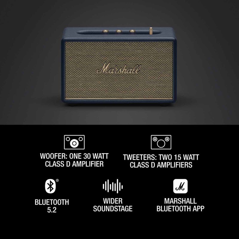 MARSHALL Compact Bluetooth Speaker ACTON III MIDNIGHT BLUE-image 5