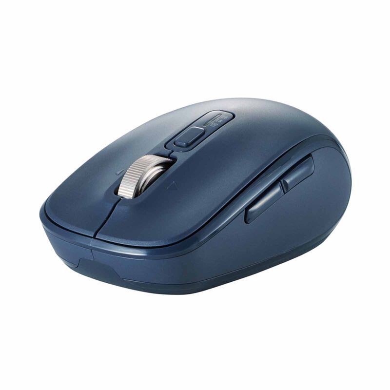 ELECOM Dual Mode Wireless Blueled Silent Mouse 8 Buttons Blue M-MY50MBSBU-image 3