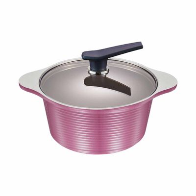 HAPPYCALL Onde Ih 20cm Stock Pot - Purple 4003-1227