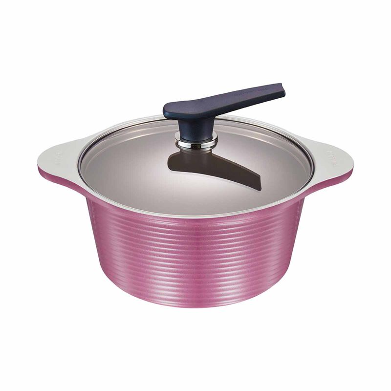 HAPPYCALL Onde Ih 20cm Stock Pot - Purple 4003-1227-image 1