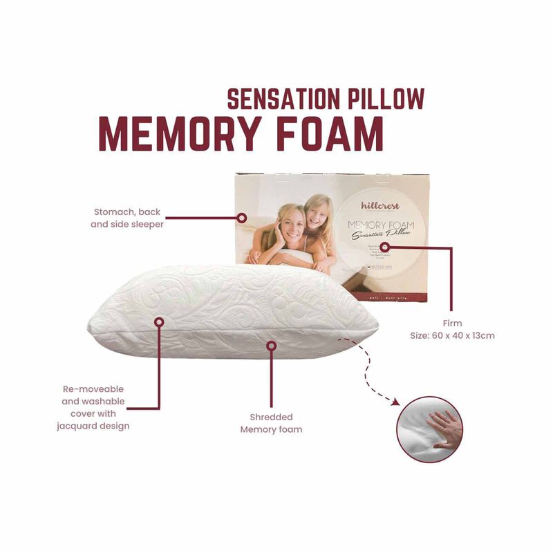 HILLCREST Sensation Memory Foam Pillow (online Exclusive) 1171-image 4