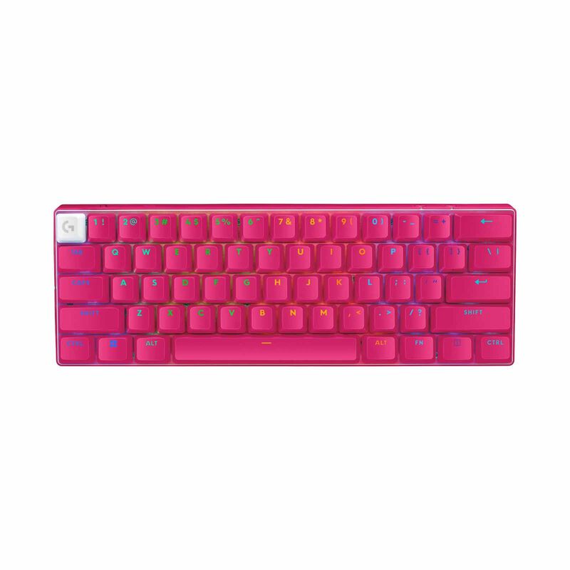 LOGITECH Pro X 60 Lightspeed Wireless Gaming Keyboard Magenta (gx-brown) 920-011954-image 1