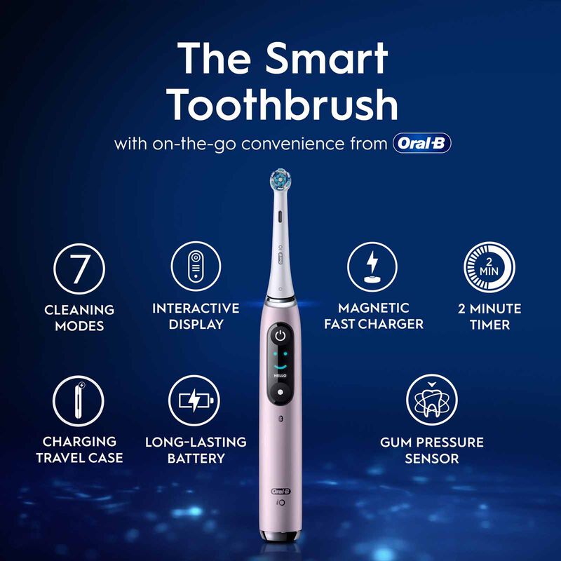 ORAL-B Io9 Electric Toothbrush - Rose Quartz IO 9 ROSE QUARTZ-image 7