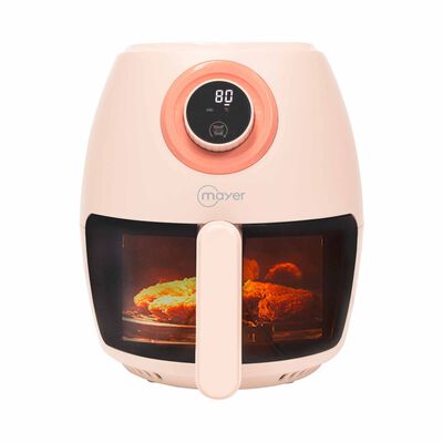 MAYER Mayer 3.5l Digital Glass Air Fryer - Peach Orange MMGAF350DPN