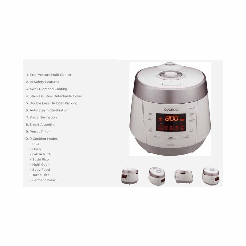 CUCKOO Pressure Multi-cooker (5.0l) CRP-P1012F-image 5