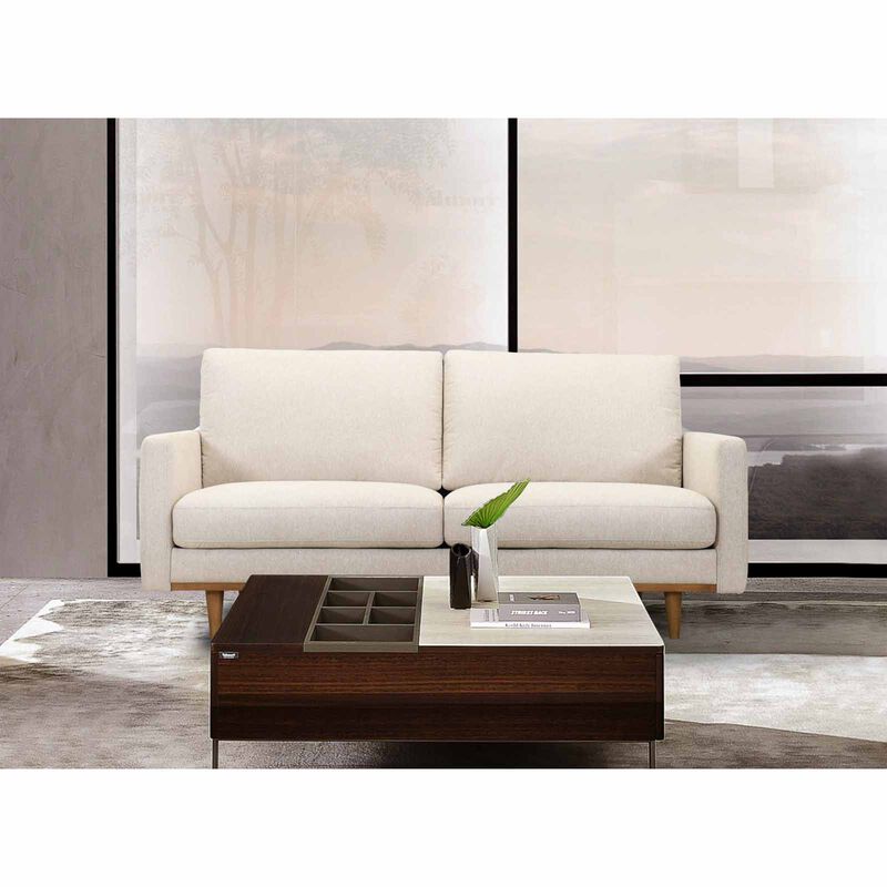 MUZE 3 Seater (fab) Light Beige Fabric Sofa MIKA-image 5