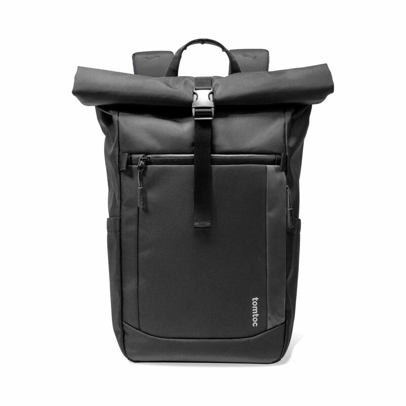 TOMTOC Navigator-t61 Rolltop Backpack - Black T61M1D1-image 1