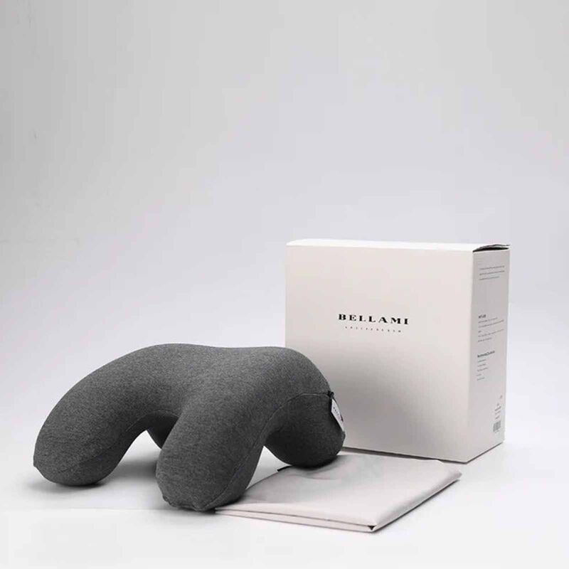 BELLAMI PL Nap Tech Memory Foam Pillow With Cover - Space Grey PORTABLE NAP PILLOW-image 1