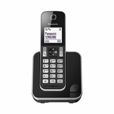 PANASONIC Single Dect Phone Handfree Speaker Phone (black) KX-TGD310CXB