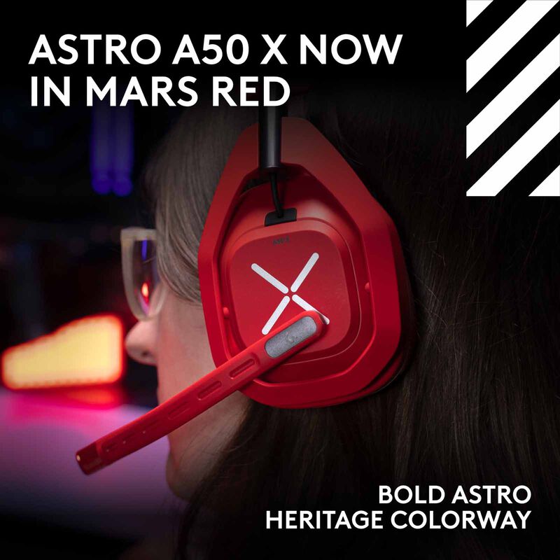 LOGITECH G Astro A50 X Lightspeed+base Station Mars Red 939-002283-image 10