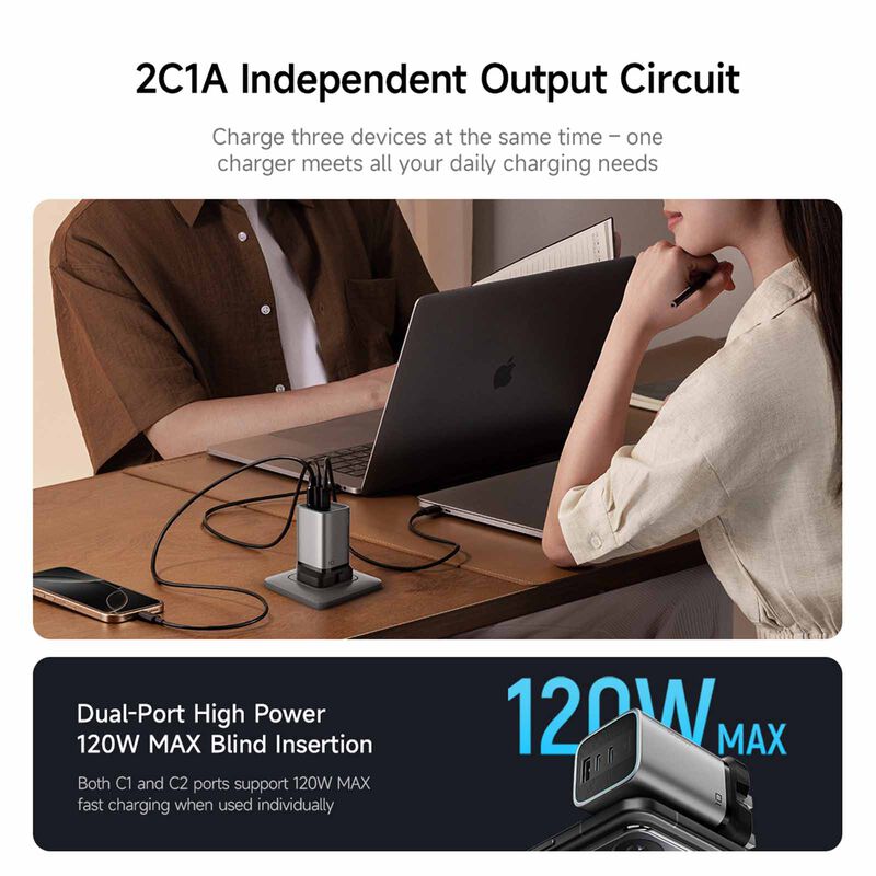 CUKTECH Charger No 10 Pd 120w Mini Gan W Cable CAD1203PUKGR-image 7