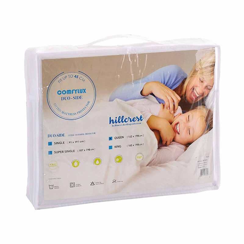 HILLCREST Fitted Mattress Protector Fits Up To 45cm - Super Single (online Exclusive) 6721-image 3